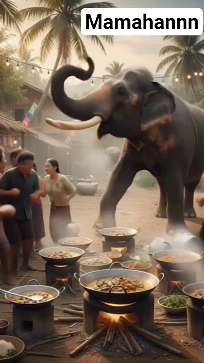 elephants go on a rampage and destroy residents' events #elephant #gajah #gajahbesar