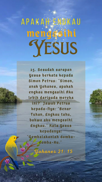 Apakah engkau mengasihi Yesus #youtubeshorts