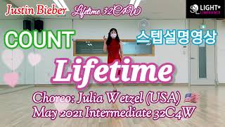 Lifetime - Line Dance Choreo: Julia Wetzel(USA)- Intermediate 32C4W  Walkthrough 스텝설명영상