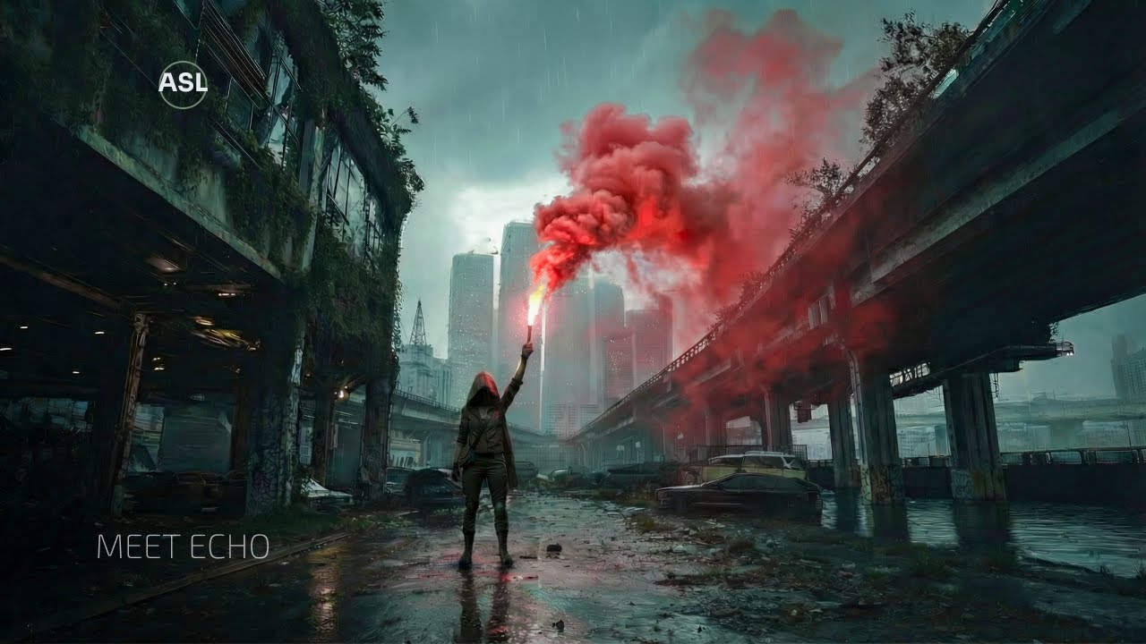 Overpass Rain Sounds — Meet Echo | 1h Dark Ambient Drone for Sleep & Focus (No Thunder)