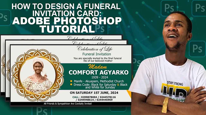 HOW TO DESIGN A FUNERAL INVITATION CARD: ADOBE PHOTOSHOP TUTORIAL