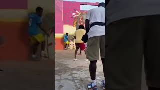 Kendrick Lamar playing football in Ghana