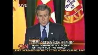 Flashback 1 President Bush states reasons for war on Iraq