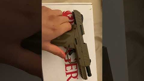 Gun stuck? Ruger fix when glocked back & got stuck remove magazine & try again fix! #Security9