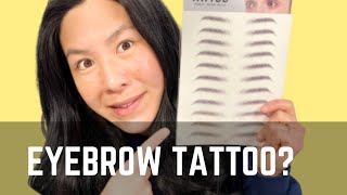 EYEBROW TATTOO STICKERS?? Newest Trend?? FIRST IMPRESSION | SeebieDeebie