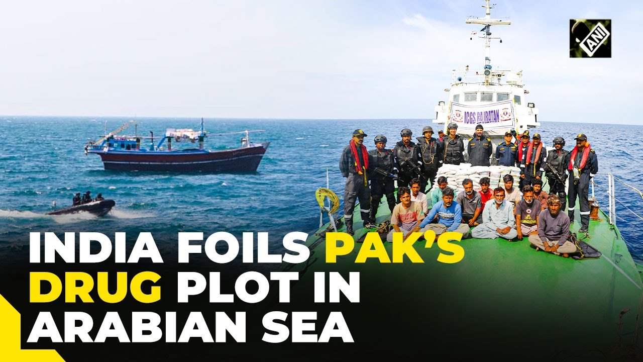ICG seizes heroin worth Rs 600 crore from Pakistani boat in Arabian Sea enroute Sri Lanka 14 nabbed