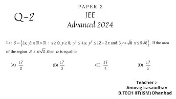 JEE Advanced 2024 Math Paper 2 (Q 2) solution | IIT JEE Maths | #jeeadvanced2024  #projecteducation