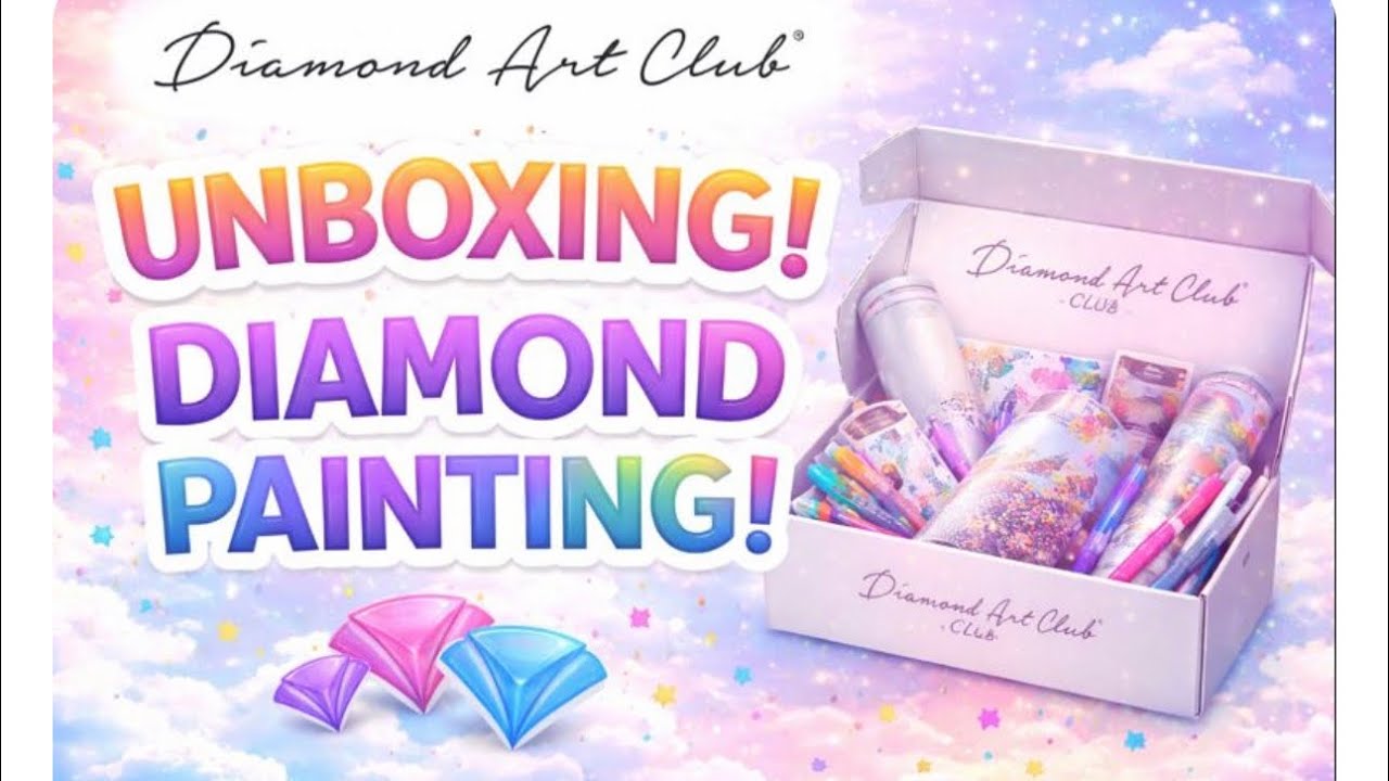 Распаковка набора для алмазной живописи Diamond Art Club 💎 Что внутри?!