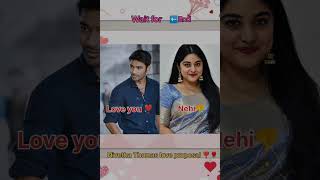 Nivetha Thomas Love Proposal . .
