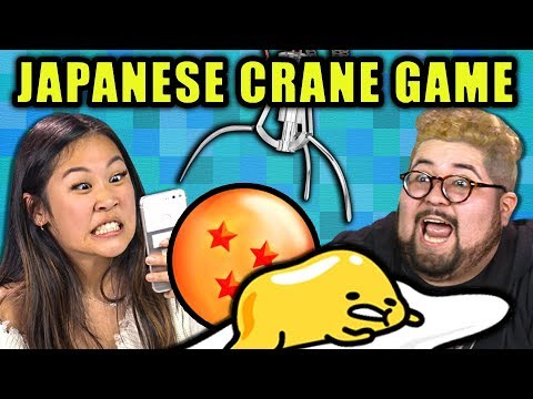 WINNING ON A JAPANESE CRANE GAME | Toreba Crane Game (React)