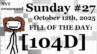 Sunday, 10\/12\/25 -- NYT Crossword with Sam