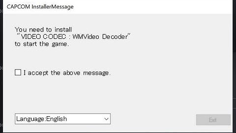 You need to download video codec WMvideo Decoder Error Fixed - Capcom installer games -Resident Evil