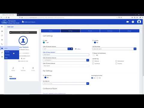 NSv Connect Panasonic Cloud Services: Call Recording