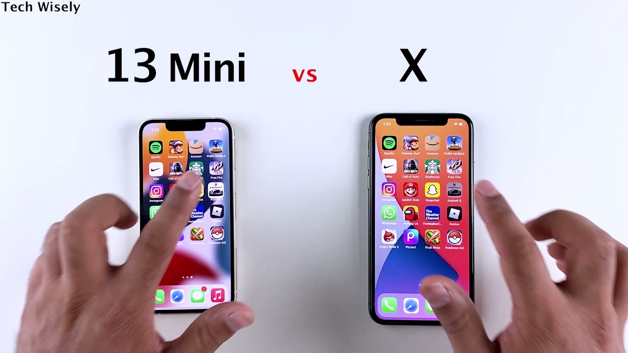 iPhone 13 Mini vs iPhone X SPEED TEST YouTube