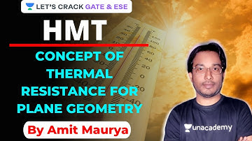 Concept of Thermal Resistance for Plane Geometry | HMT | GATE/ESE 2021 | Amit Maurya