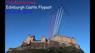 The Red Arrows - Edinburgh Castle Flypast 24-AUG-2020 [4K/UHD]