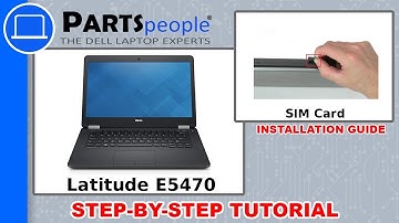 Dell Latitude E5470 (P62G001) SIM Card How-To Video Tutorial