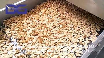 bugles puffed snacks production line fried snack plant