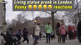 13) Some of best reactions of February 2024!Living statue street performer in London! #entertainment