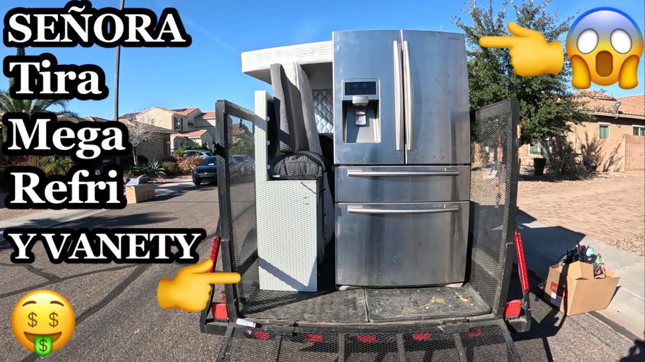 LO QUE TIRAN EN USA😱MEGA REFRI🤑VANETY DE NIÑA.COSAS GRATIS EN USA 