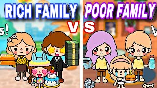 Rich family vs poor family How they live a life story Toca life world | Toca boca |