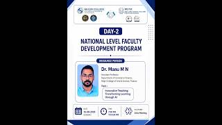 EMPOWERING GEN Z LEARNERS NATIONAL FACULTY DEVELOPMENT PROGRAMME Aug 16 2026 07 02 PM-DAY 2