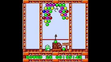 Puzzle Bobble Mini: Puzzle [Round 28] (Neo Geo Pocket Color Emulated)