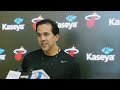 Bam Adebayo, Erik Spoelstra | Practice Interview | March 11, 2025