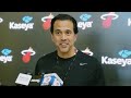 Bam Adebayo, Erik Spoelstra | Practice Interview | March 11, 2025
