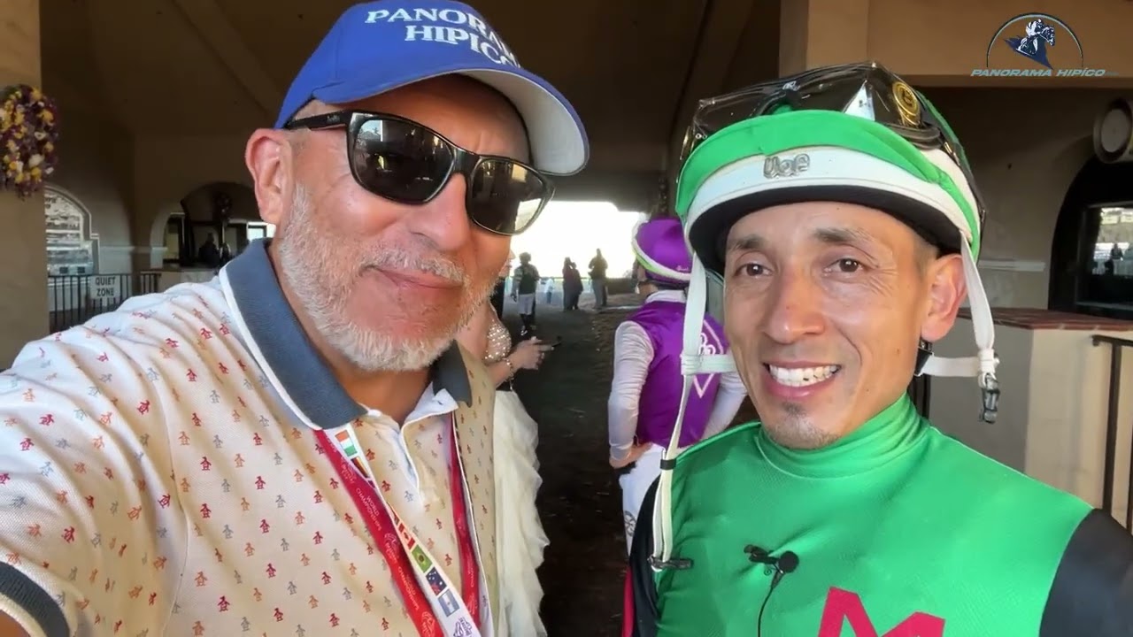 El jinete chileno Hector Issac Berrios va por su primera Breede's Cup en Del Mar.