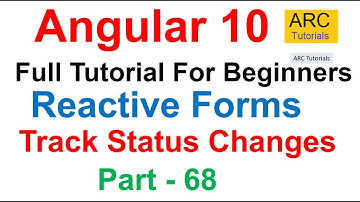 Angular 10 Tutorial #68 - Reactive Forms State Changes | Angular 10 Tutorial For Beginners