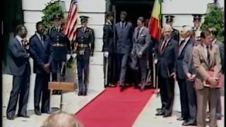 President Reagan Meeting with President Abdou Diouf of Senegal on August 10, 1983