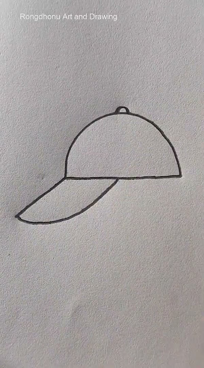 Cap drawing with D letter #creativeart #super #clever #ideas #mostpopular #rongdhonuartanddrawing