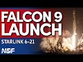 SpaceX Falcon 9 Launches Starlink 6-21 Mission