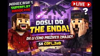 🔴 OVO JE KRAJ - MINECRAFT SUPERFLAT HARDCORE🔥LIVE SA COFIJEM 🔴