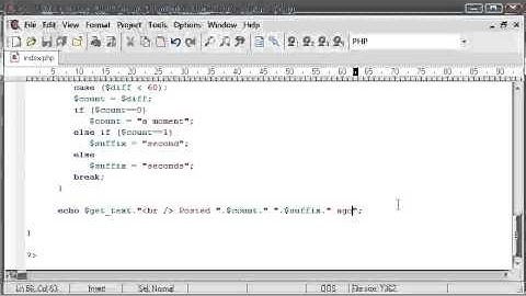 PHP Tutorials  Time Since Post Part 1   YouTube