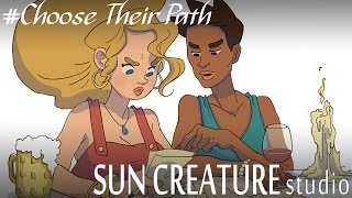 CHOOSE THEIR PATH - Episode 01: The Hint
We met Sylvia and Tatiana for the first time in The Reward where they ride towards the sunset with Wilhelm and Vito... but what happened then!?? Their adventure begins in this first Choose Their Path episode. It is funded through http://www.patreon.com/talesofalethrion and our patrons can vote on what direction the characters should take. The more patrons we reach the more episodes and the better quality we can reach. Thanks everyone for being a part of this journey!
Tales of Alethrion RPG Board Game + Miniatures Set! Preorder here:
https://bit.ly/3cWUZVF
Card game, Artbooks and more! Check out our other merch here:
https://www.talesofalethrion.com/shop
Support us and get exclusive content from the creators behind the channel
https://www.patreon.com/talesofalethrion
Subscribe:
http://www.youtube.com/subscription_c...
Stay tuned for more adventures!
Mathias Winum and Johan Pedersen are our awesome musicians (Bards) for The Reward: Tales of Alethrion! They make the movies really come to life.
Subscribe:
http://www.youtube.com/subscription_c...
Instagram: @suncreaturestudio
Facebook:
https://www.facebook.com/SunCreatureS...
Twitter:
https://twitter.com/SunCreatureStud
Tumblr:
http://suncreaturestudio.tumblr.com/
Kickstarter:
http://www.kickstarter.com/projects/1...
Website:
http://suncreature.com
Fan Art Tumblr:
http://rewardart.tumblr.com/
Music owned by:
Mathias Winum
https://soundcloud.com/hanvaliant
Sun Creature Studio was created by Mikkel Mainz Elkjær, Bo Juhl Nielsen and Kenneth Ladekjær after their education at the Animation Workshop. Now we are 7 people in the studio who is Charlotte de la Gournerie, Simon Lee, Thibaud Petitpas and Guillaume Dousse. Sun Creature wants to keep a playful and experimenting animation style, but still with the most interesting look possible. It wants to keep the industry moving forward, and work with talented and good people inside and outside of Denmark. For now it focuses on the series Tales of Alethrion, based on the universe of the short film The Reward. CHOOSE THEIR PATH - Episode 01: The Hint