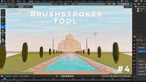Brushstrokes Tools Add-On - Blender 4.3.2 || Painterly Style Experiment #4 + Free Blend File