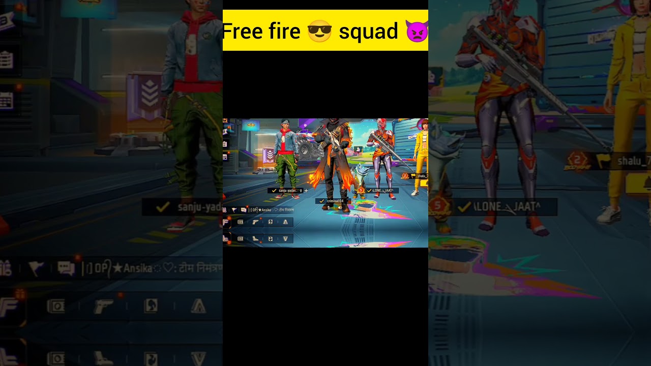free fire pro squad,free fire pro player squad ff