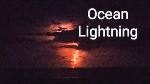 Lightning ⚡ Over the Atlantic ocean ⚡