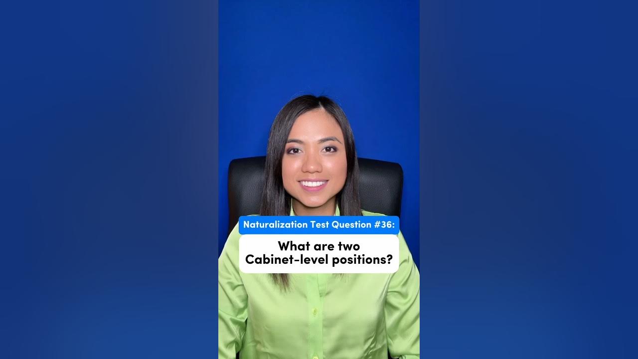 What are two positions? (Civics Test for Citizenship) Ananda Legal, APC YouTube