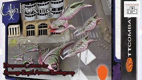 Dropzone Commander Scourge Rapid Armour Group Unboxing 2023