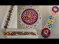 Quick and easy border rangoli patterns!