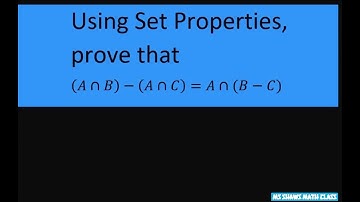 Using Set Properties prove set equality. Set Theory. Abstract Algebra