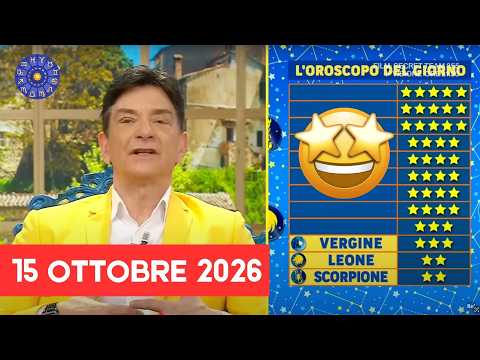 Video Oroscopo Paolo Fox Giovedì 15 Ottobre 2026: Metà Mese! I Consigli Stellari per la Tua Casa