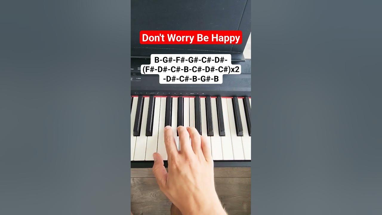Don't Worry Be Happy - Bobby McFerrin (piano tutorial)