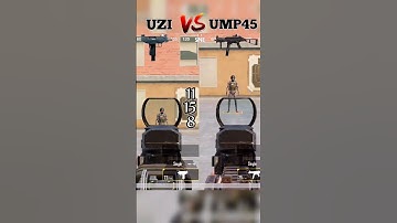 UZI VS UMP45 Best close range gun ? #bgmi #pubgmobile #xtraop #youtubeshorts #shorts