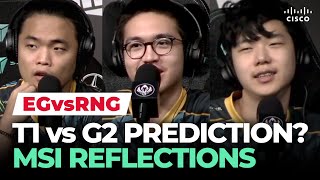 EG vs RNG conference: Impact, Jojopyun, Danny reflects on MSI | Korizon Esports