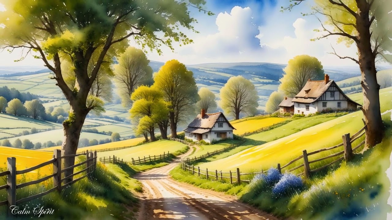 Peaceful Countryside Moments: A Relaxing Musical Journey - The Countryside Photos (Spring)