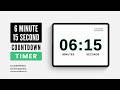 6 Minute 15 Second Timer